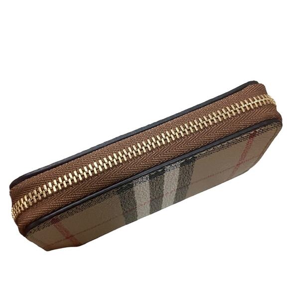 Burberry Vintage Check Womens Zip Around Wallet Classic - Picture 9 of 9